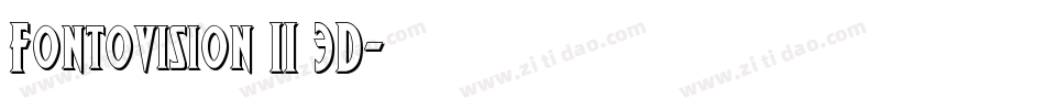 Fontovision II 3D字体转换